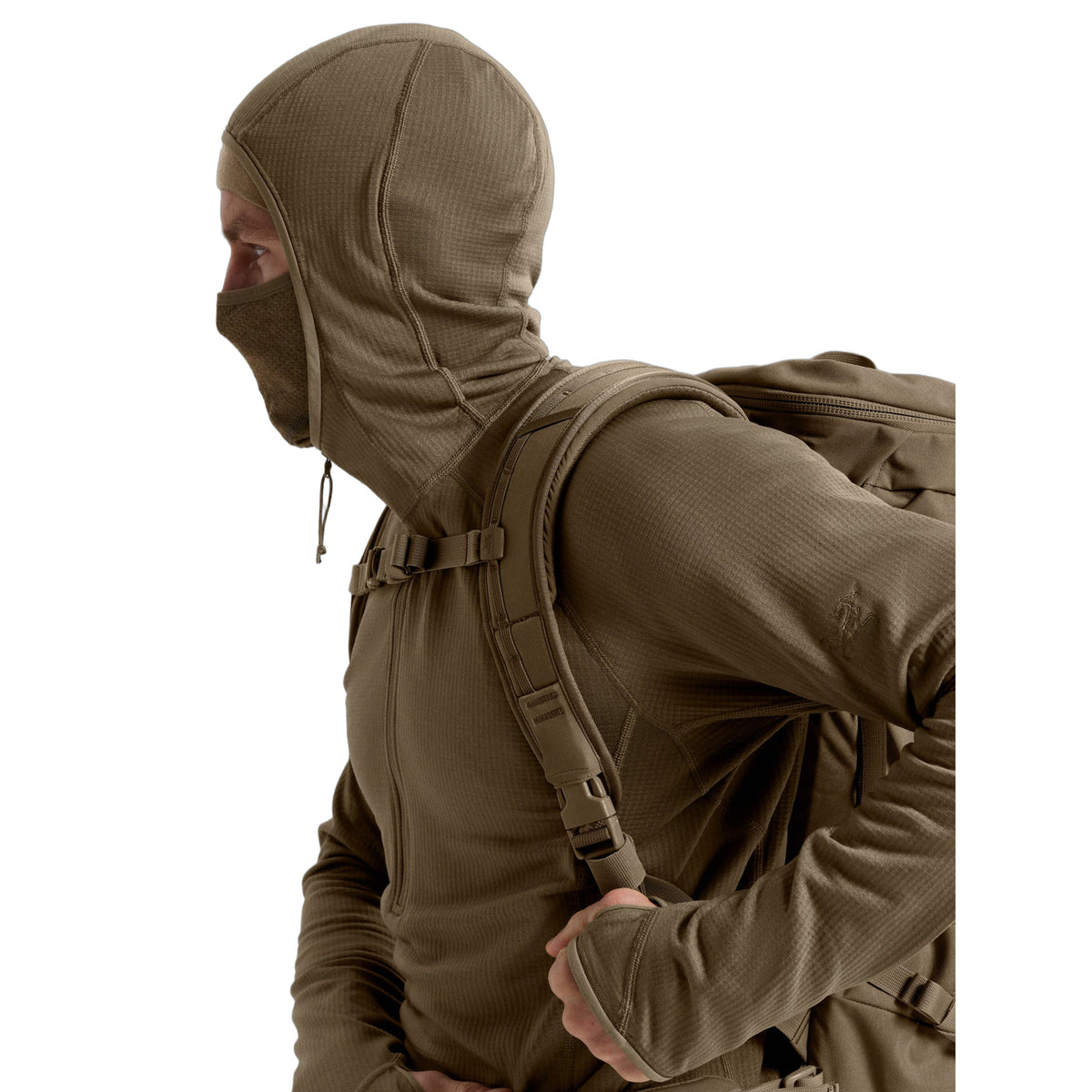 Delta AR 1/2 Zip Neck Hoody Crocodile Hood