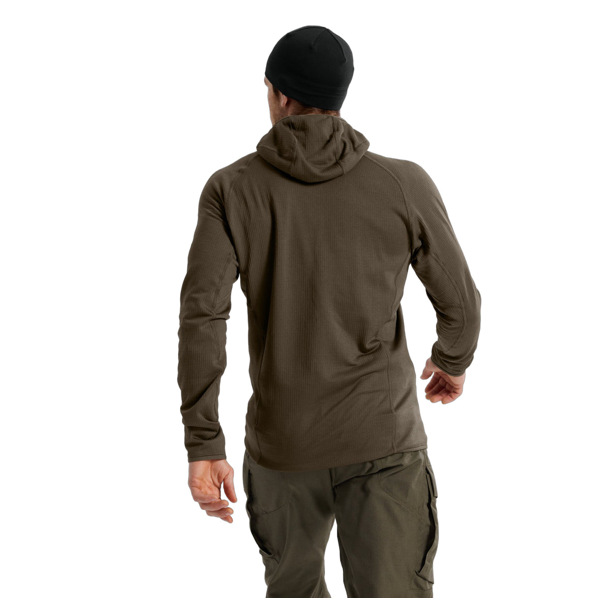 Delta AR 1/2 Zip Neck Hoody Ranger Green Back View