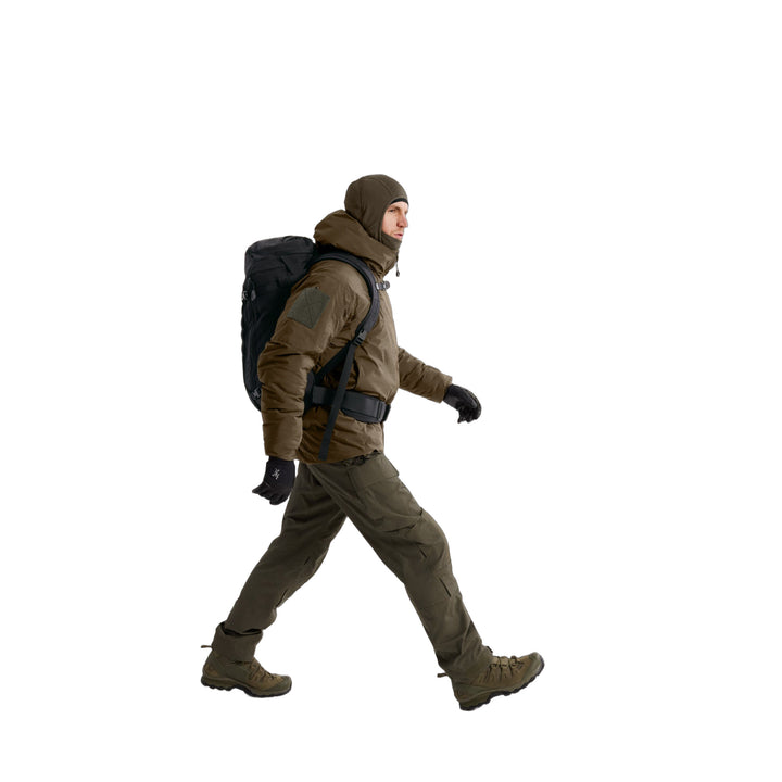 Delta AR 1/2 Zip Neck Hoody Ranger Green Full Body