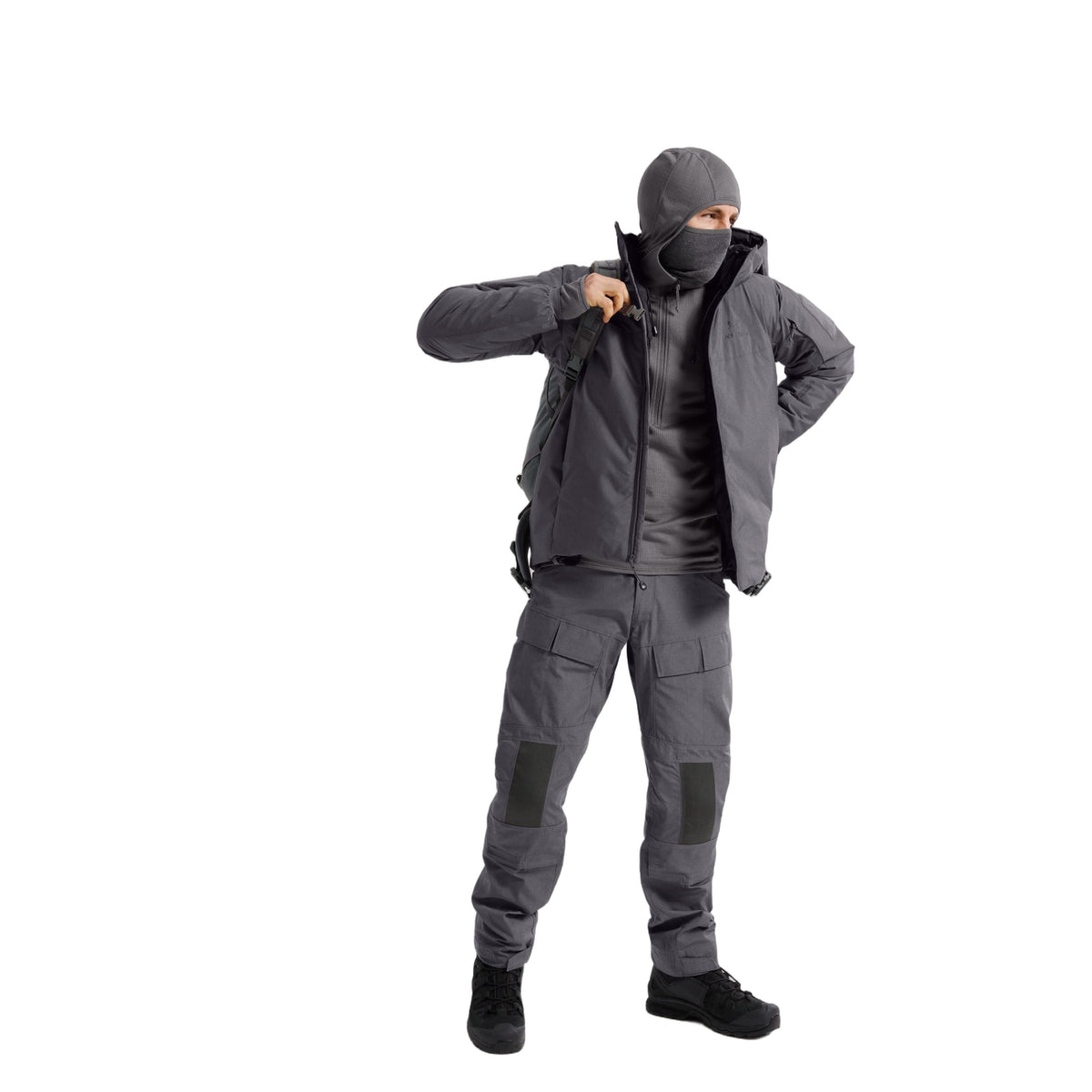 Delta AR 1/2 Zip Neck Hoody Wolf Full Body