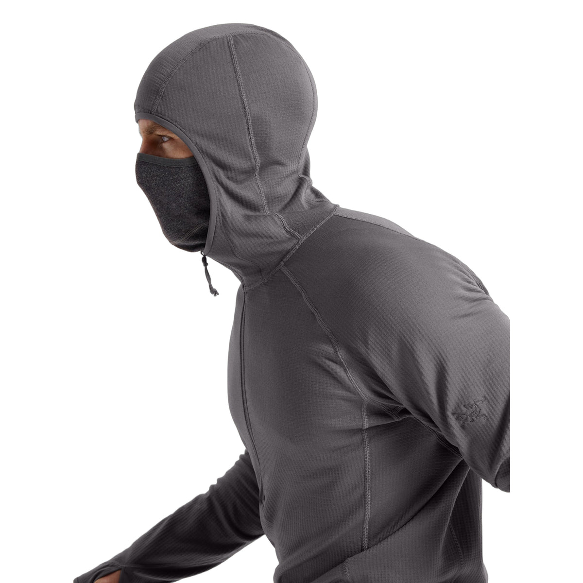 Delta AR 1/2 Zip Neck Hoody Wolf Hood
