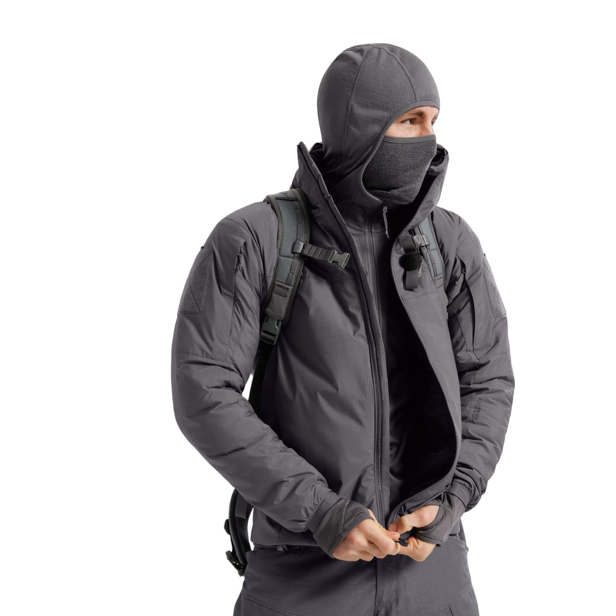 Delta AR 1/2 Zip Neck Hoody Wolf Hover