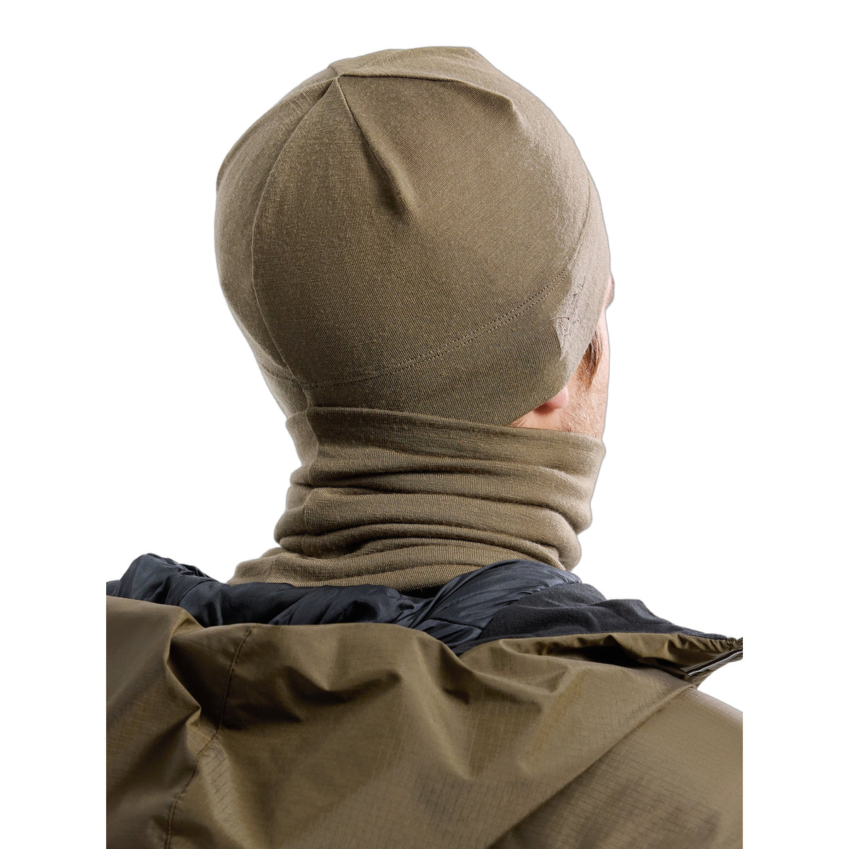 Cold WX Neck Gaiter AR Wool Crocodile Back View
