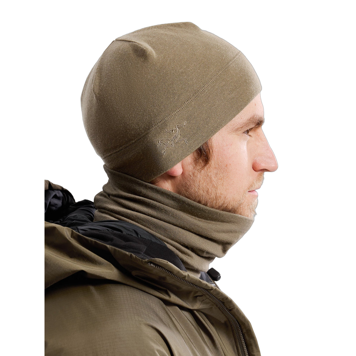 Cold WX Neck Gaiter AR Wool Crocodile Side View