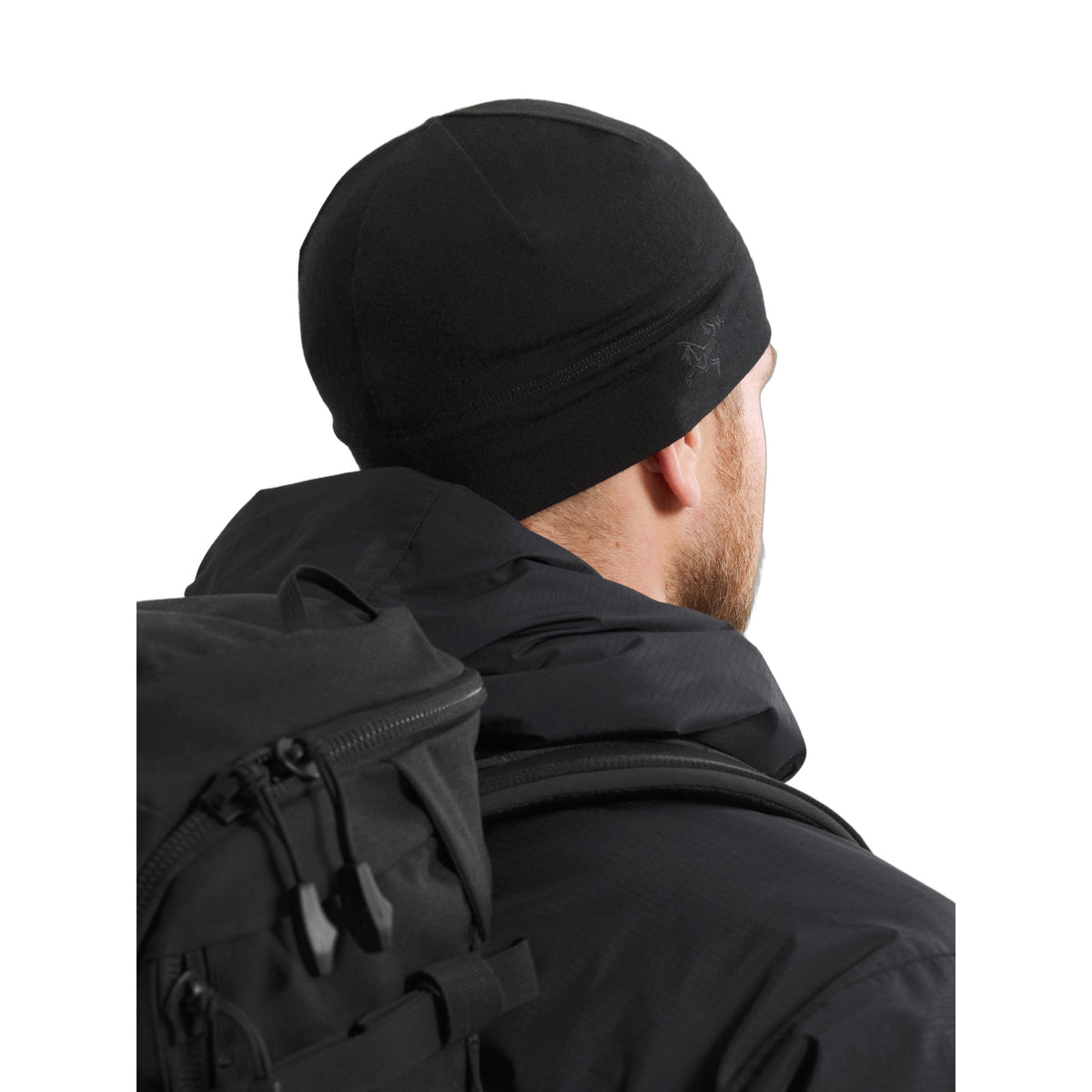 Cold WX Beanie AR Wool Black Back View