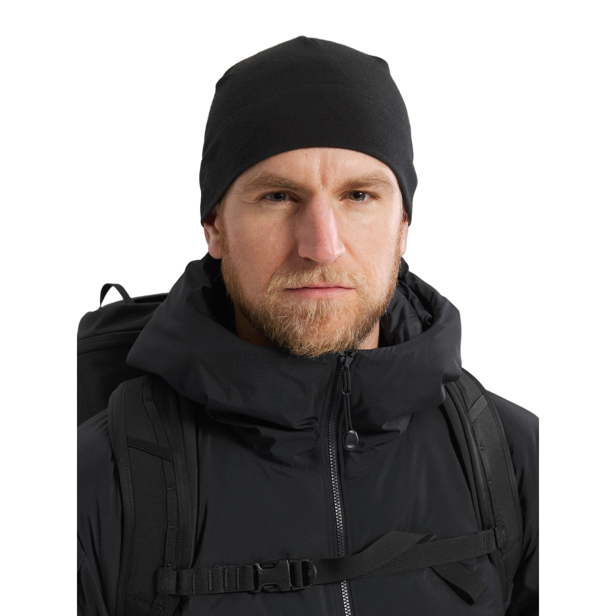 Cold WX Beanie AR Wool Black Front View