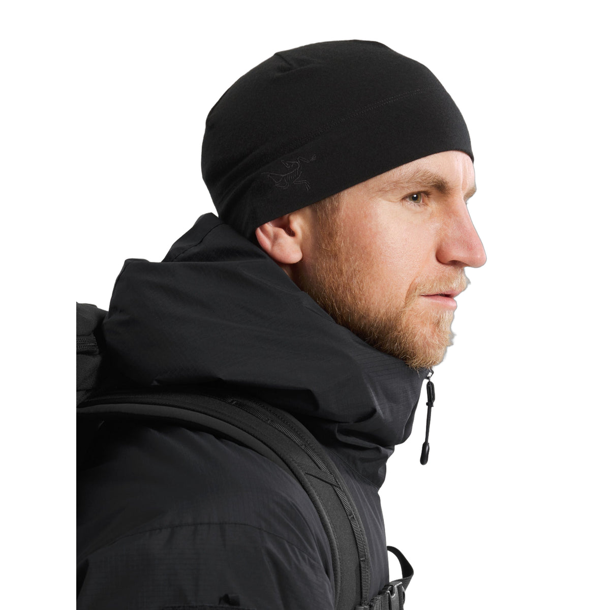 Cold WX Beanie AR Wool Black Side View
