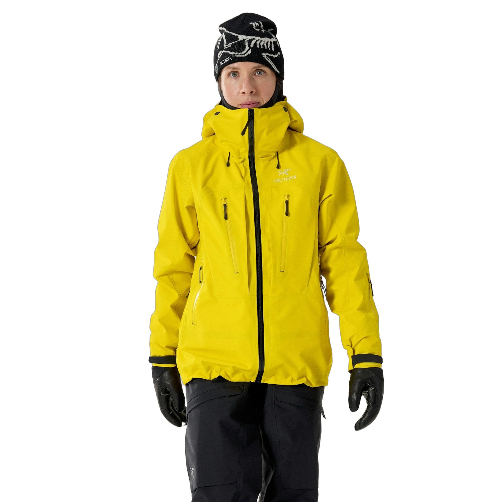 Ski Guide Jacket Women's Viper Yellow Front View