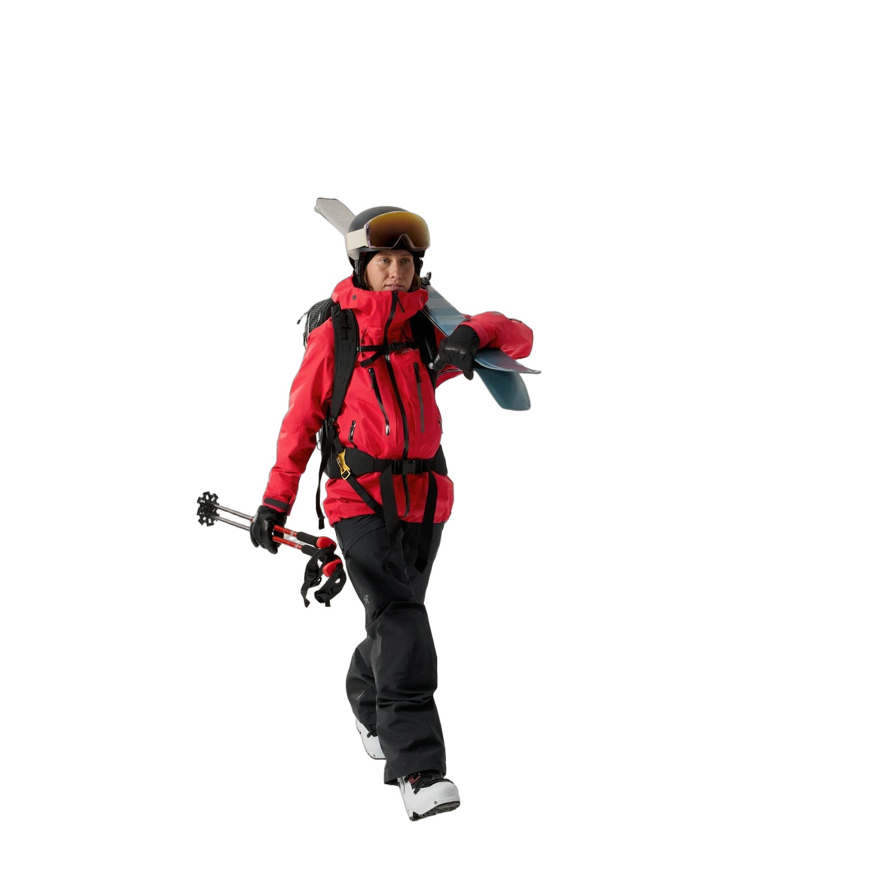 Ski Guide Bib Pant Women's Black Full Body