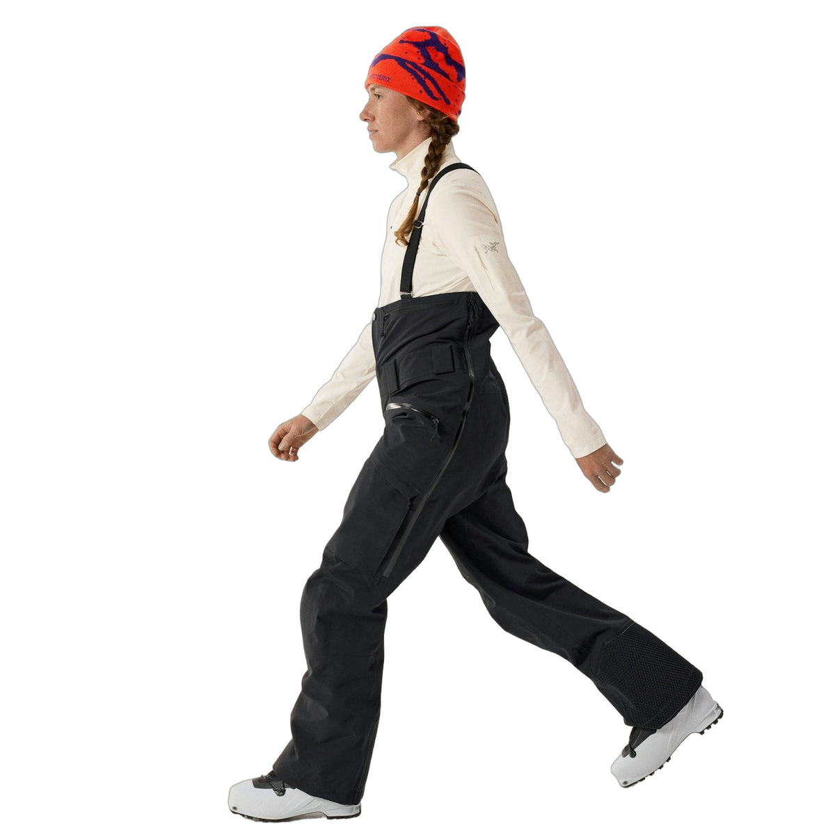 Ski Guide Bib Pant Women's Black Side View