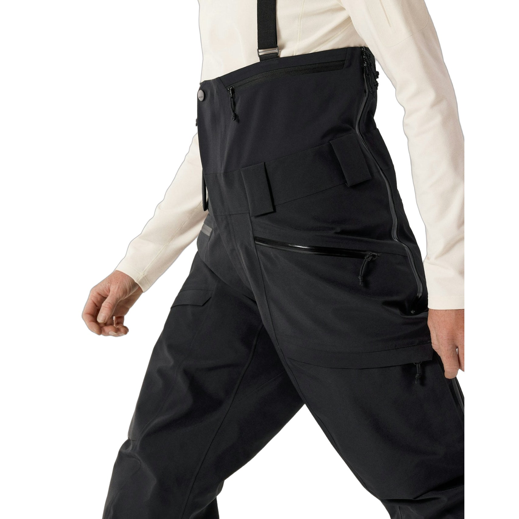 Ski Guide Bib Pant Women's Black Waist Detail