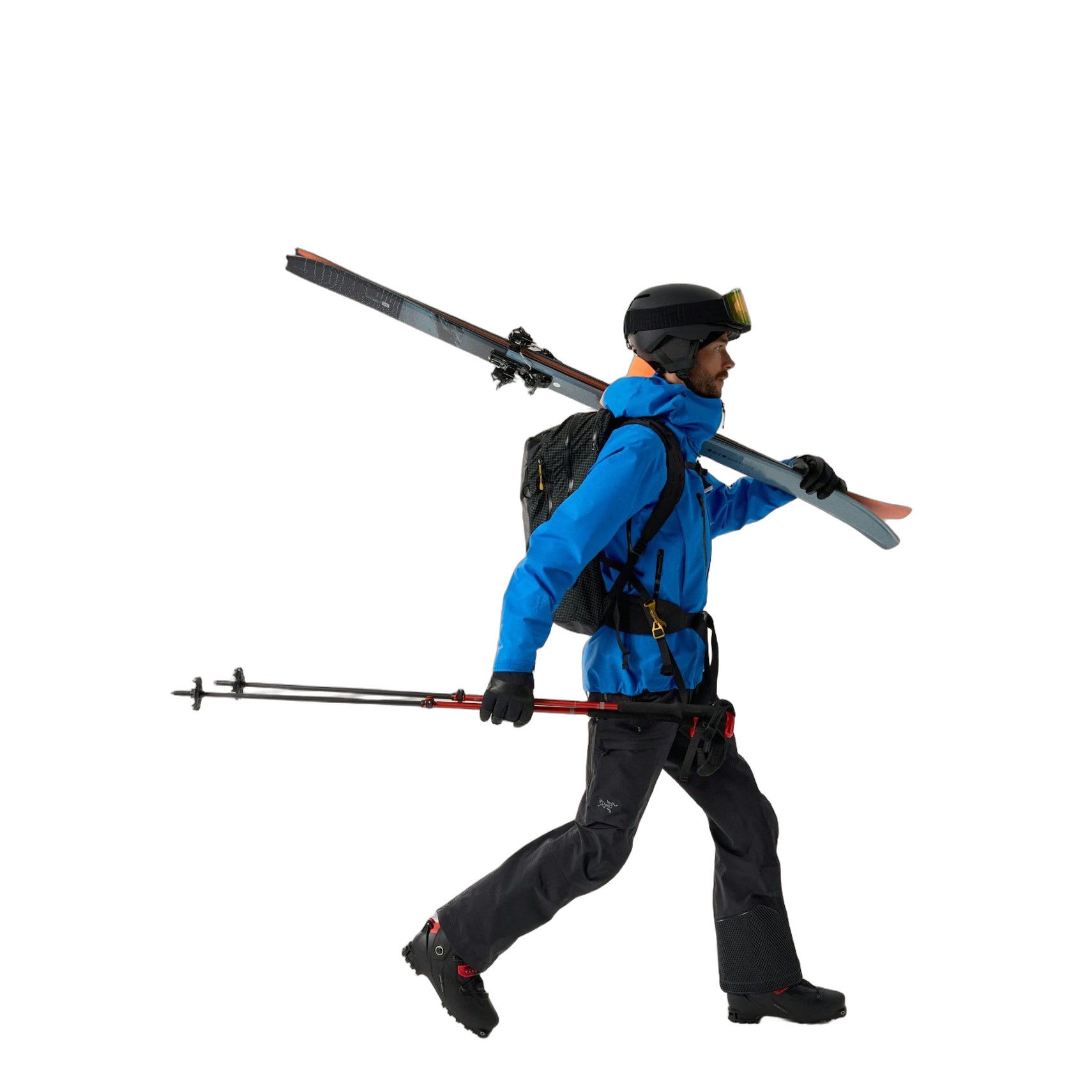 Ski Guide Bib Pant Black Full Body