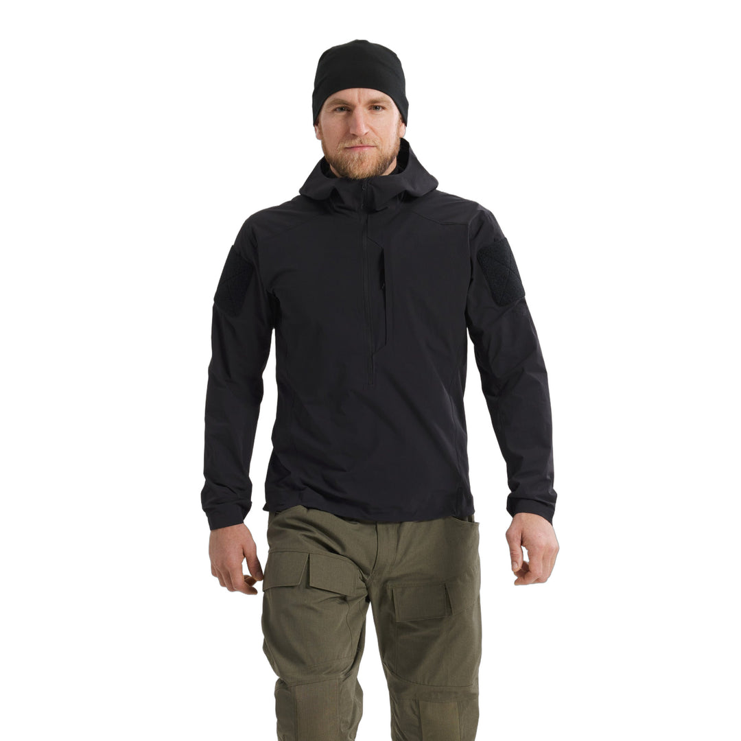 Gamma SL Anorak Black Front View