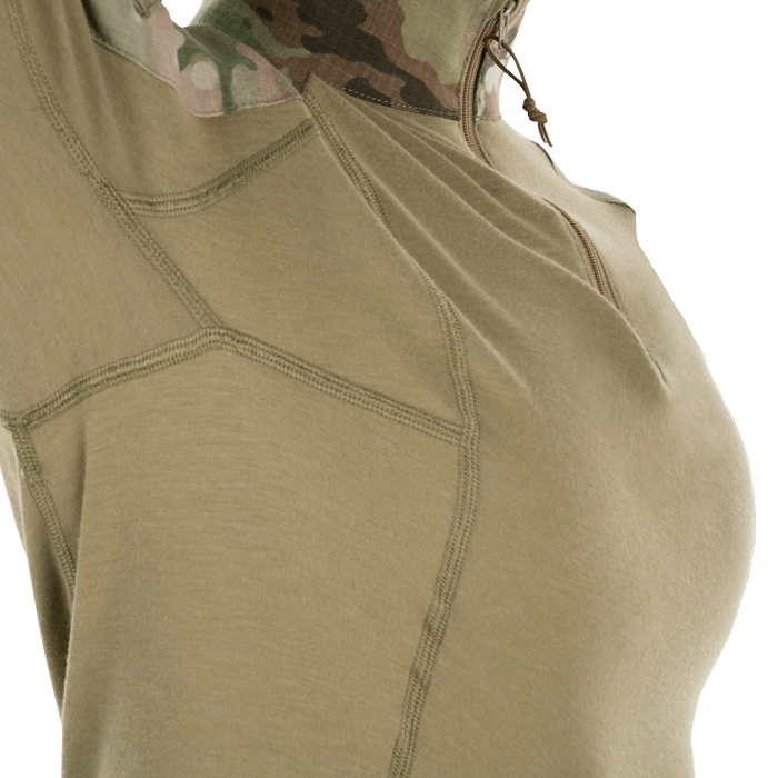 Front seam bust shaping