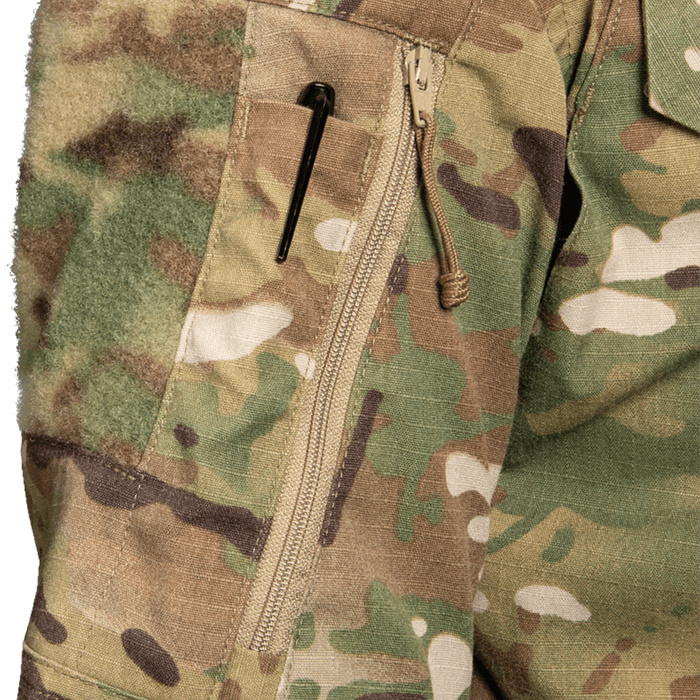 Set in shoulder pocket