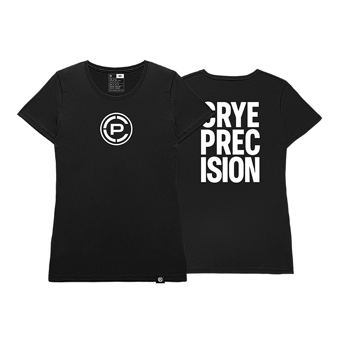 Women's Justified Tee Black Front and Back