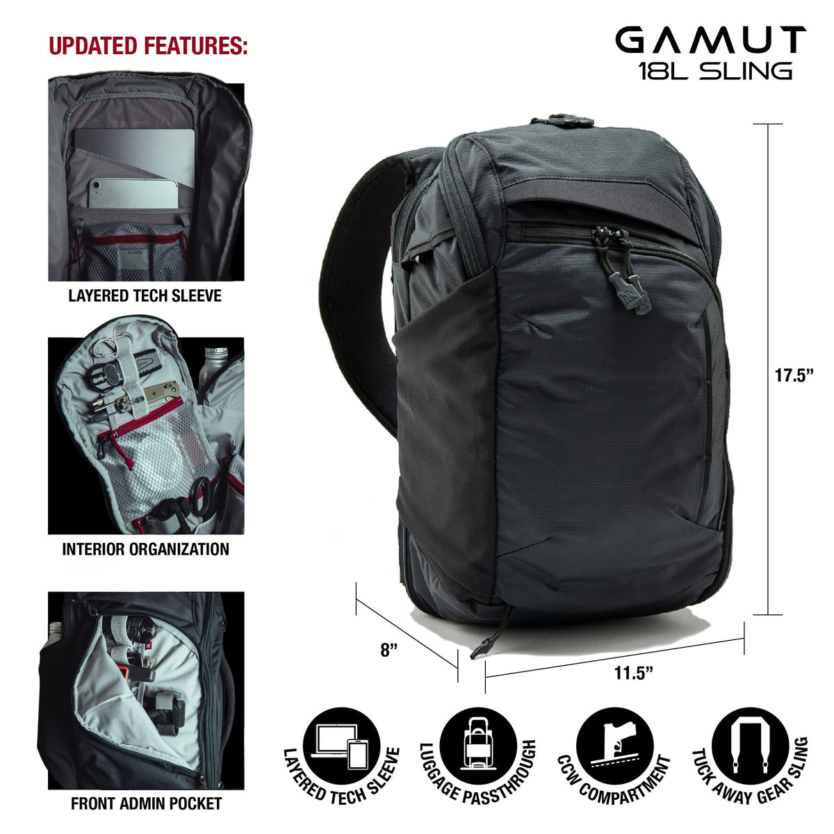 Vertx Gamut 18L Sling