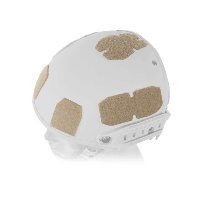mounted to helmet top view