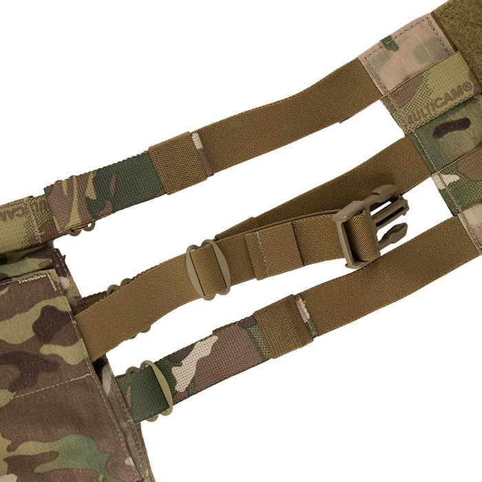 Side elastic for adjustability and a secure fit