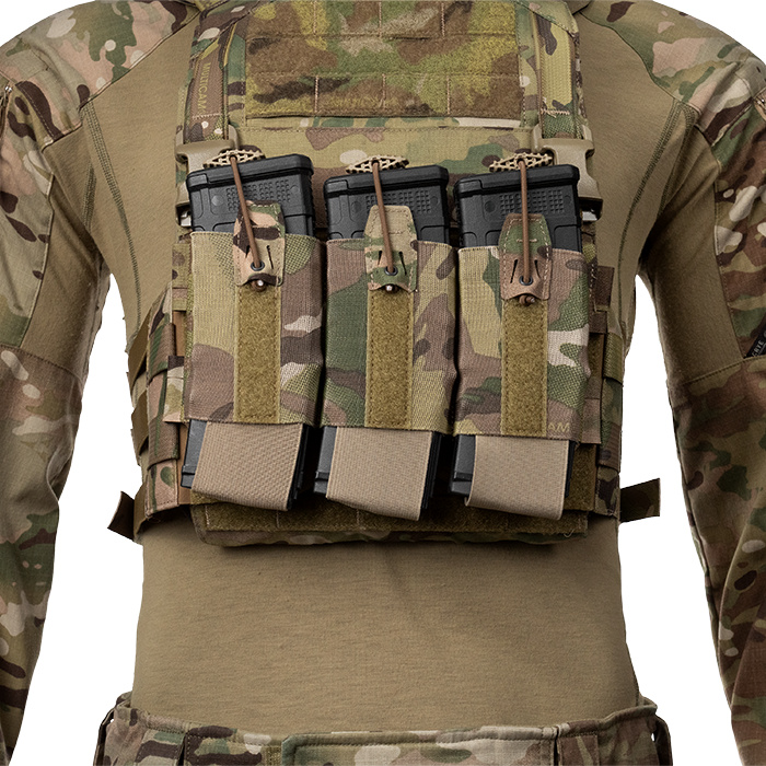 Can be worn as a traditional front flap