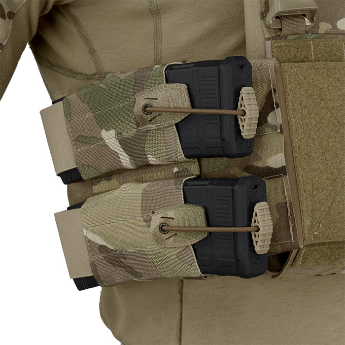 Integrated sidedraw pouches