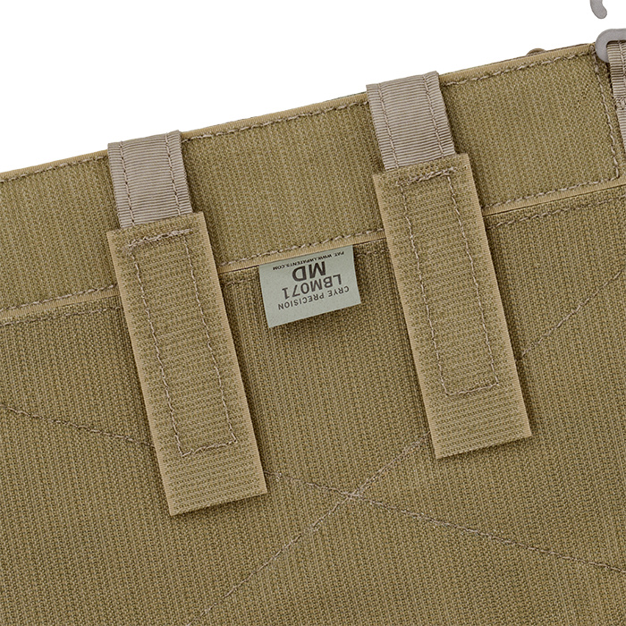 Center-secured retention straps