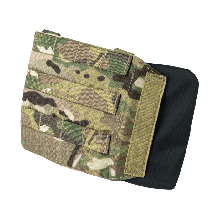 CAN BE MOUNTED ON ANY VEST THAT USES MOLLE COMPATIBLE SYSTEM