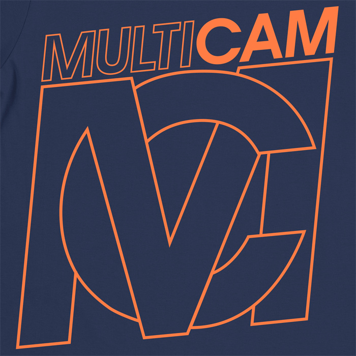 NEW TAKE ON THE MULTICAM LOGO IN ORANGE