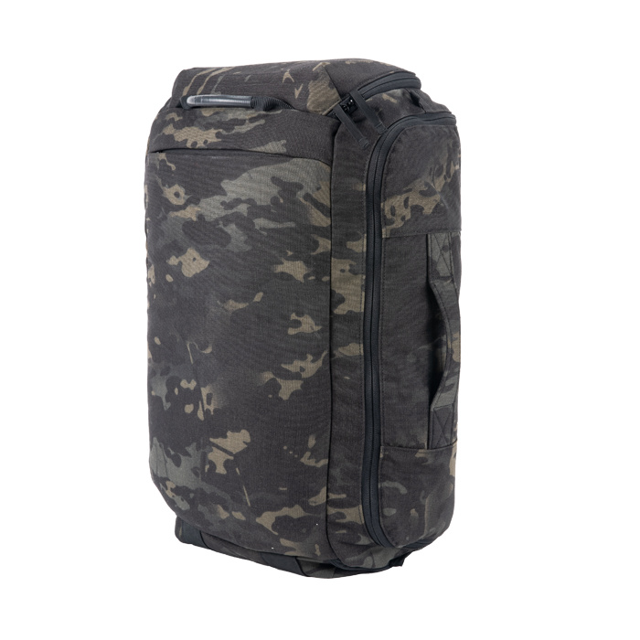 Meets airline carry-on size 22" x 14" x 9" and can compact to smaller size