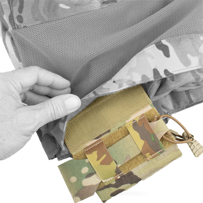 Velcro side connection for easy attachment