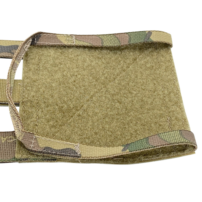 Low profile grab handles provides for easy doffing