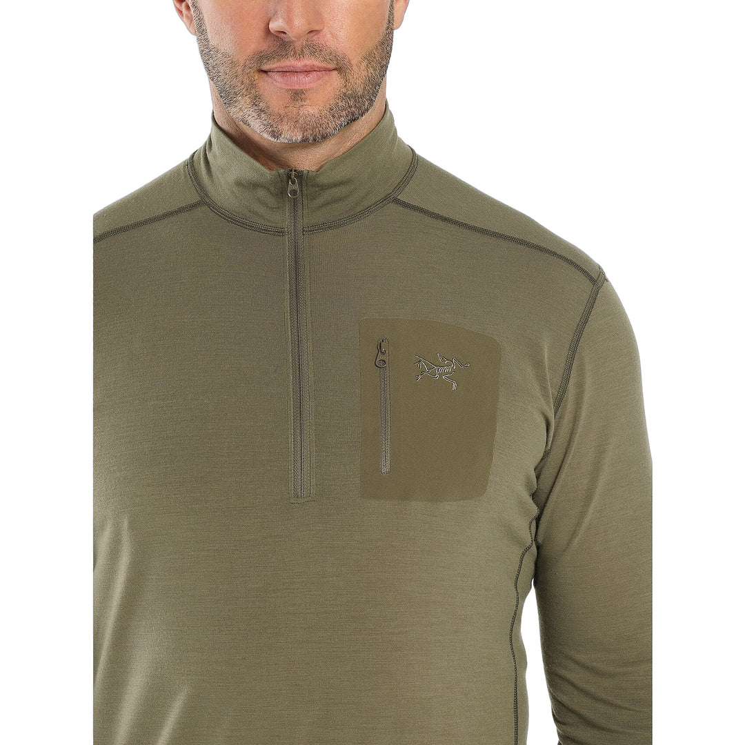 Cold WX Zip Neck AR Wool Crocodile Chest Pocket