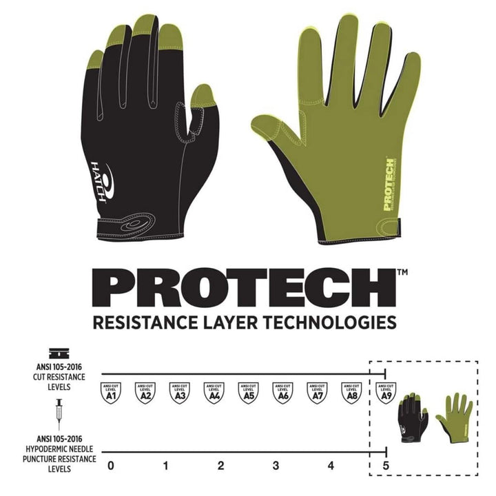 Hatch Friskmaster Cut and Needle Resistant Glove w/ Protech Liner - Broad Arrow Tactical