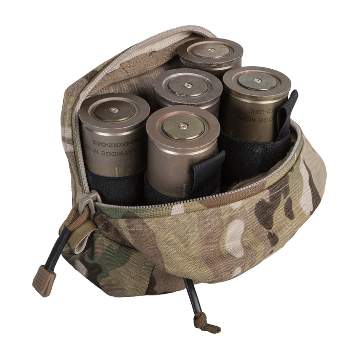 Shown with five 40mm rounds