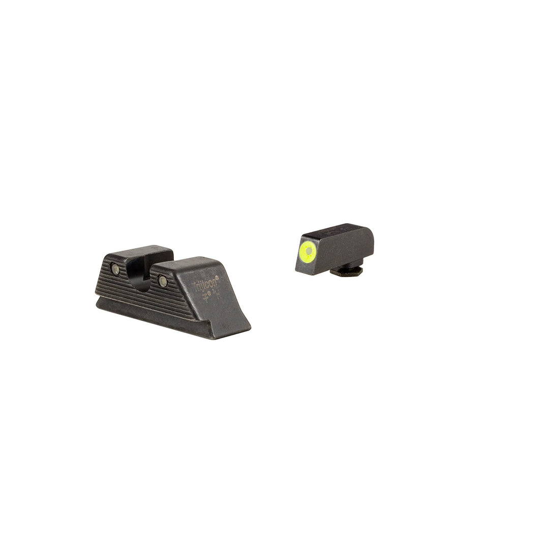 Trijicon Yellow HD Night Sights - Glock Standard Frames (MOS) - Broad Arrow Tactical