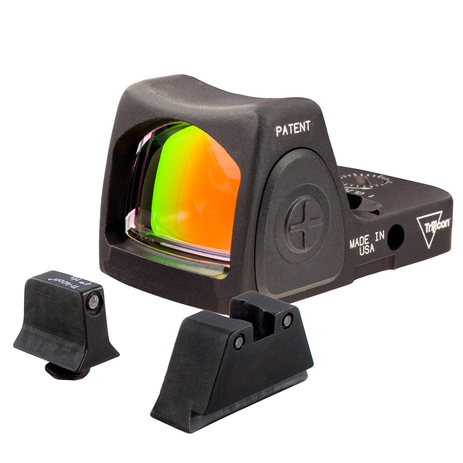 Trijicon Dual Defence Kit RMR Type 2 Sight Adjustable LED 3.25 MOA Red Dot With Bright & Tough Night Sight Suppressor Set Glock Black