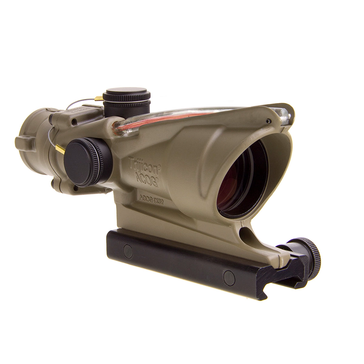 Trijicon FDE ACOG 4x32 Red Dual Illuminated .223 / 5.56 Crosshair Reticle - Broad Arrow Tactical