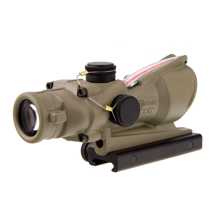 Trijicon FDE ACOG 4x32 Red Dual Illuminated .223 / 5.56 Crosshair Reticle - Broad Arrow Tactical