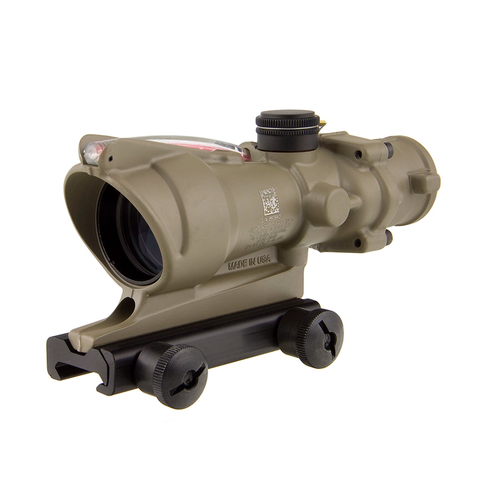 Trijicon FDE ACOG 4x32 Red Dual Illuminated .223 / 5.56 Crosshair Reticle