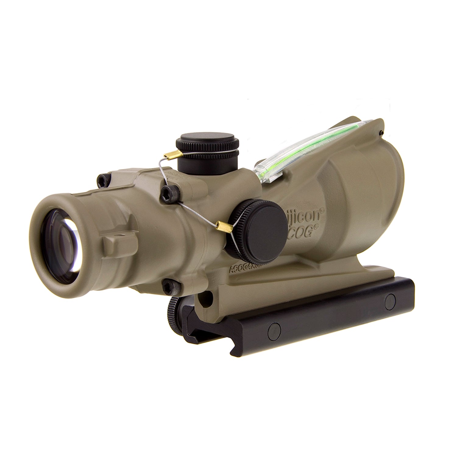 Trijicon FDE ACOG 4x32 Green Dual Illuminated .223 / 5.56 Crosshair Reticle
