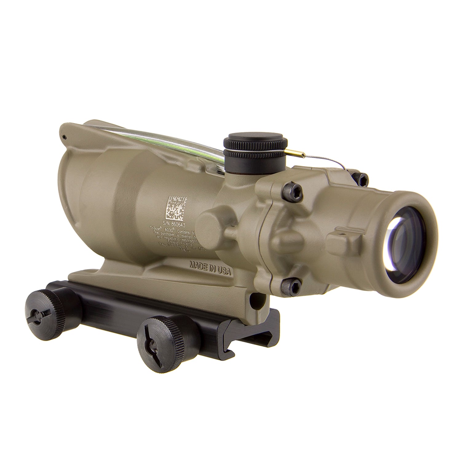 Trijicon FDE ACOG 4x32 Green Dual Illuminated .223 / 5.56 Crosshair Reticle