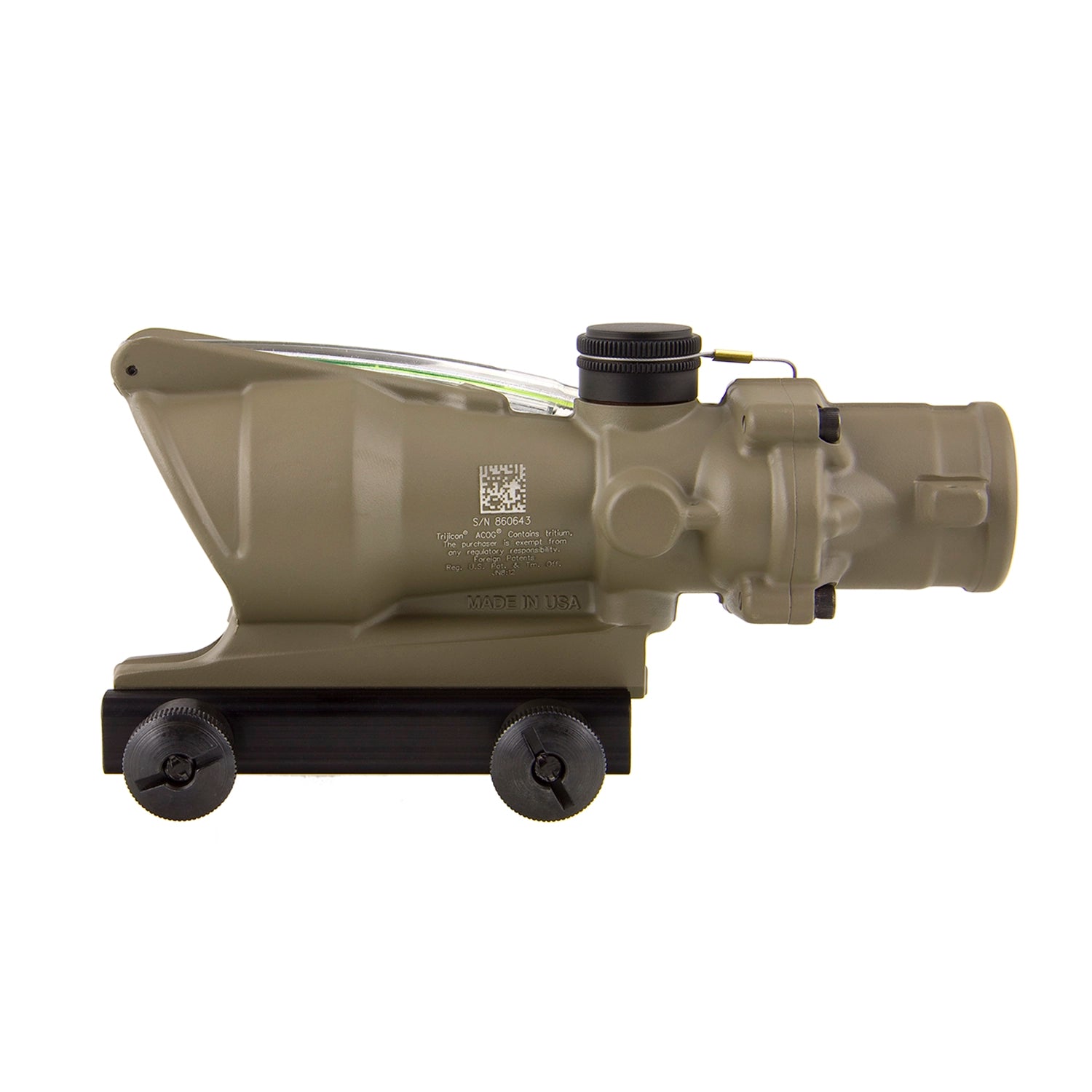 Trijicon FDE ACOG 4x32 Green Dual Illuminated .223 / 5.56 Crosshair Reticle