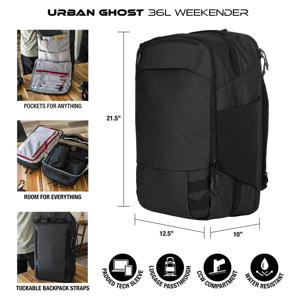 Vertx Urban Ghost Weekender 36L Travel Bag