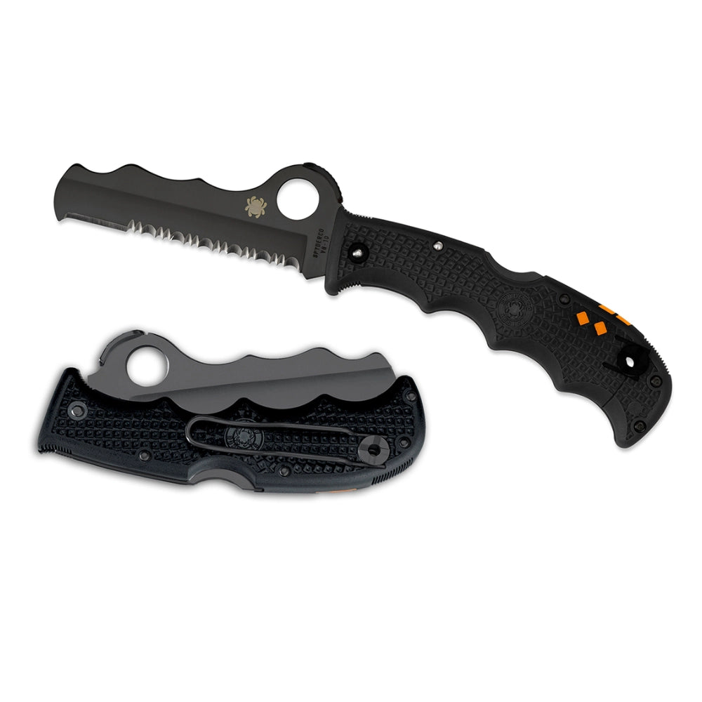 Spyderco Assist FRN Lightweight (Black) w/Black Blade and Carbide Tip - Broad Arrow Tactical