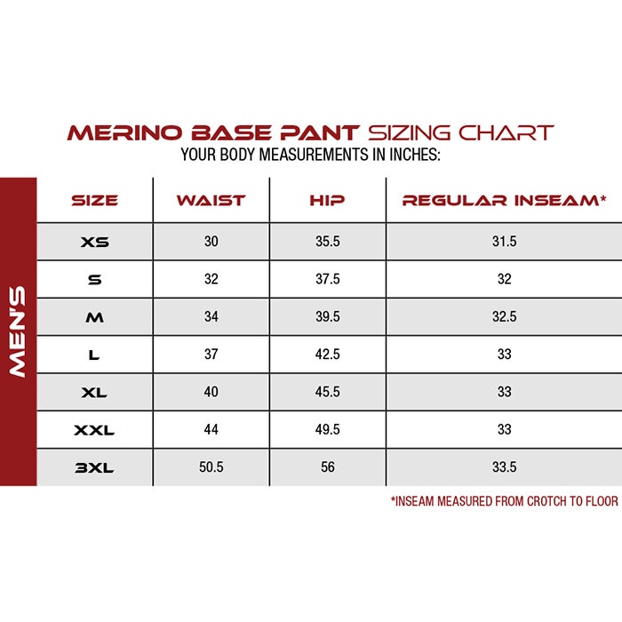Vertx Merino Wool Base Layer Pant