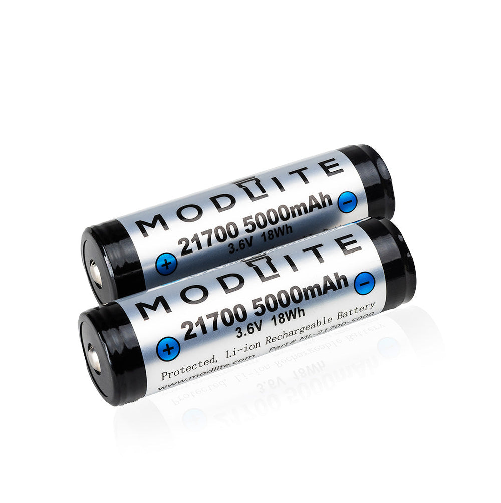 Modlite 21700 5000Mah Protected Button Top Cell 2 Pack