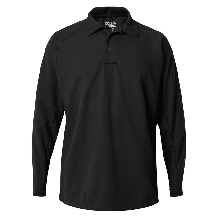 Vertx Men S Heatshield Long Sleeve Polo F K A Coldblack
