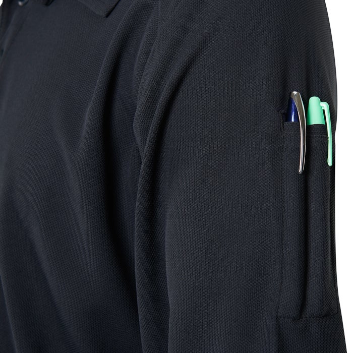Vertx Men S Heatshield Long Sleeve Polo F K A Coldblack