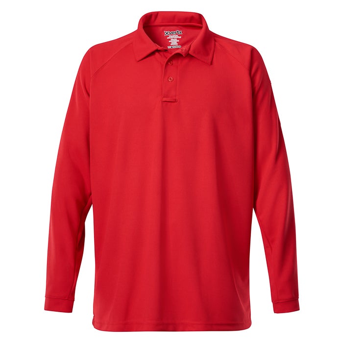 Vertx Men S Heatshield Long Sleeve Polo F K A Coldblack