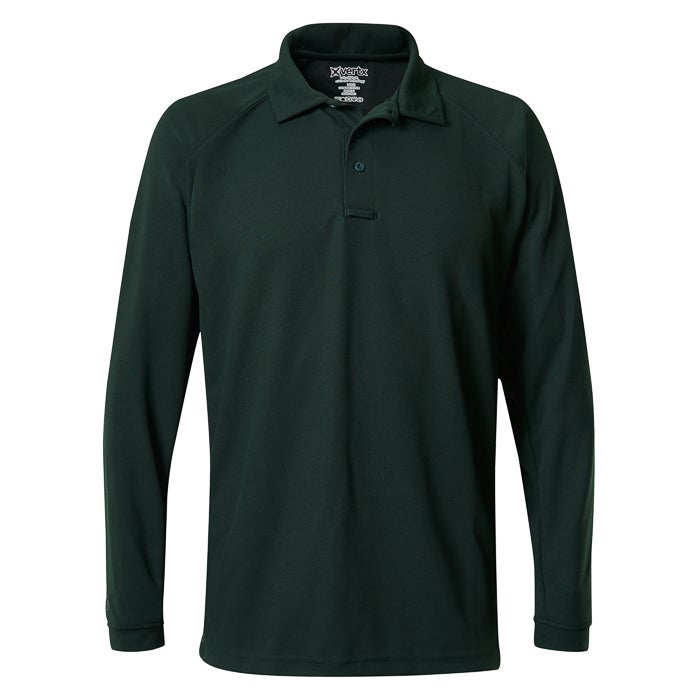 Vertx Men S Heatshield Long Sleeve Polo F K A Coldblack